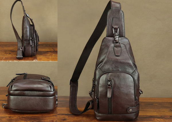 Vintage Women's Crossbody Chest Bag Small Sling Bag