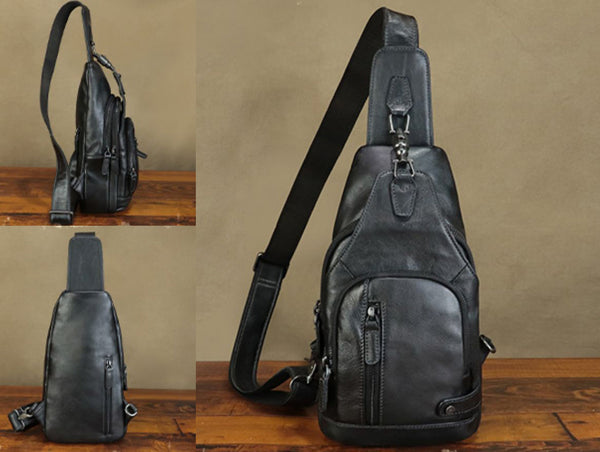 Cool Women's Cross Chest Bag Leather Sling Bags For Women