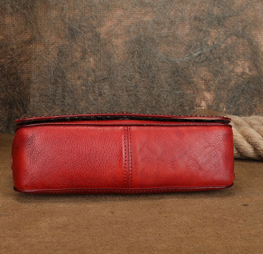 Small Womens Rivet Cowhide Crossbody Purse Ladies Shoulder Bags Gift