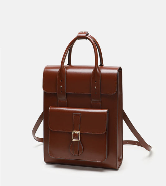 Styish Womens Small Leather Backpack Purse Leather Rucksack Cool