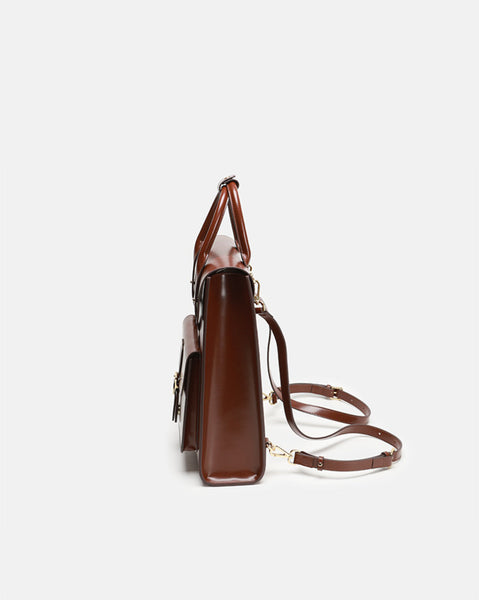 Styish Womens Small Leather Backpack Purse Leather Rucksack Minimalist