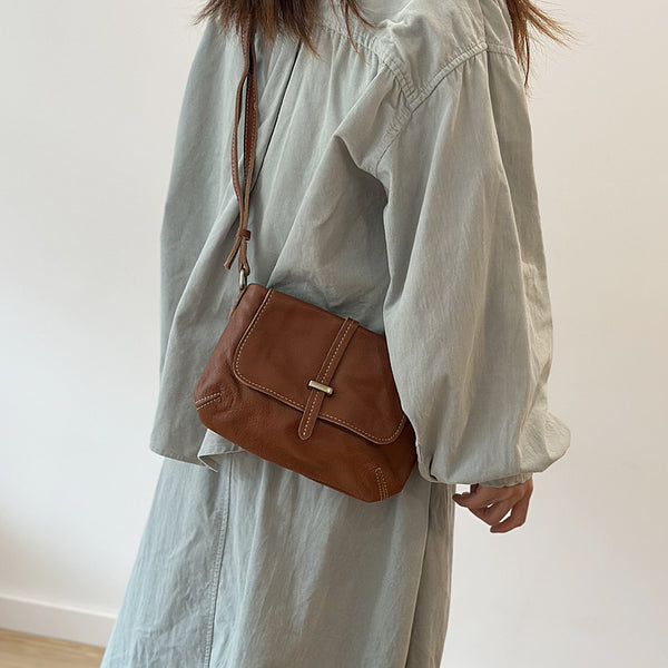 Womens Leather Crossbody Satchel Small Shoulder Bags For Women