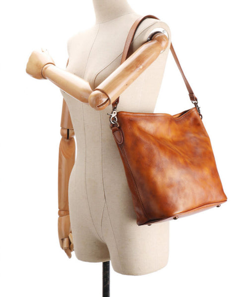 Vintage Ladies Genuine Leather Shoulder Bag Crossbody Small Bags For Women Chic