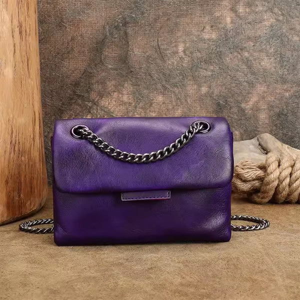 Vintage Ladies Side Bag Chain Shoulder Bag For Women Badass