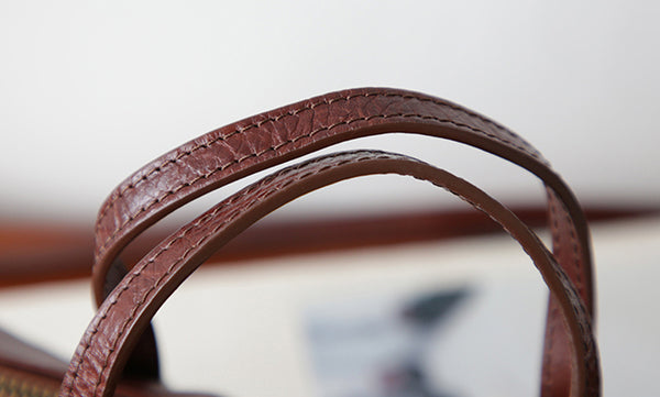 Vintage Leather Barrel Bag Womens Cylinder Crossbody Shoulder Phone Purse Gift-idea