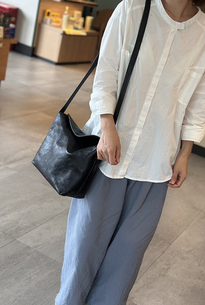 Vintage Leather Crossbody Bag for Women Soft Vegetable Tanned Leather Classy