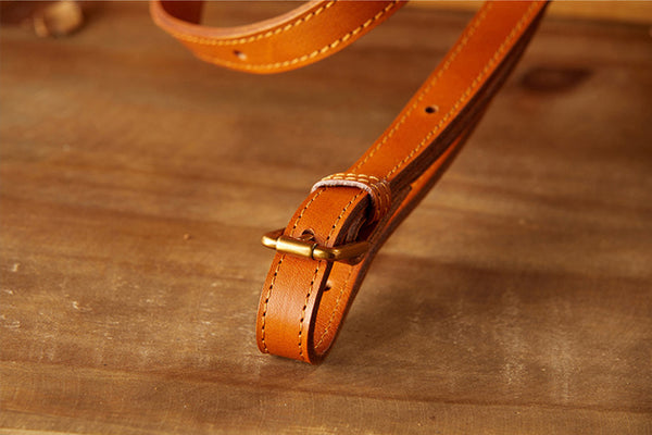 Vintage Women's Brown Leather Backpack Purse Ladies Small Leather Rucksack Durable