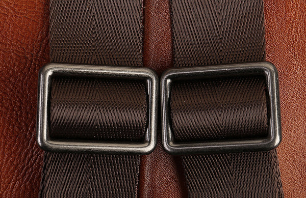 Vintage Women's Small Leather Backpack Purse Ladies Small Leather Rucksack Details