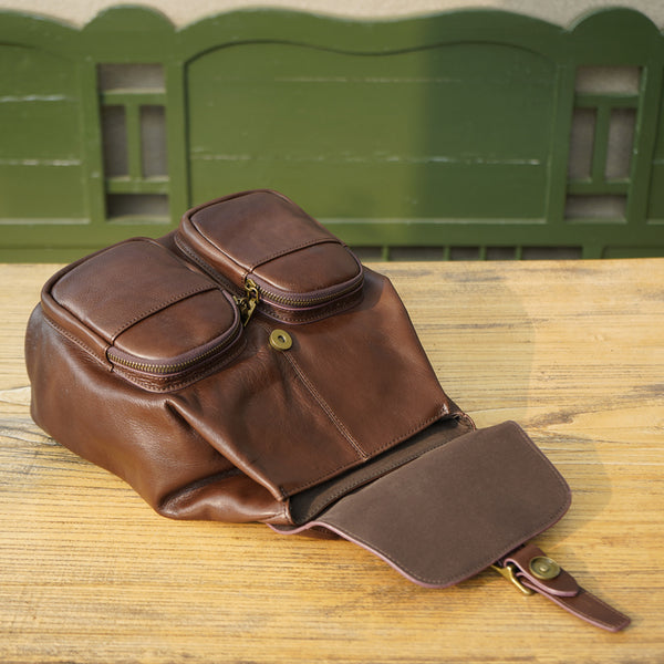 Vintage Womens Black Backpack Purse Ladies Small Leather Rucksack Accessories