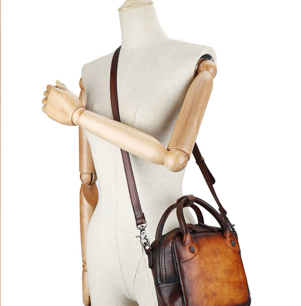 Vintage Womens Genuine Leather Shoulder Bags Small Handbags For Women Accessories