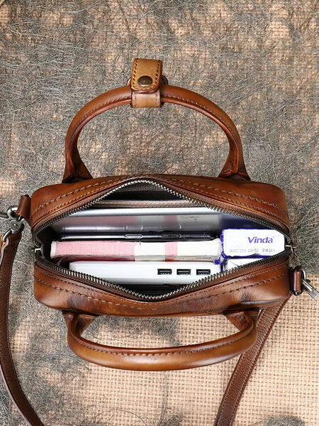 Vintage Womens Genuine Leather Shoulder Bags Small Handbags For Women Capacity