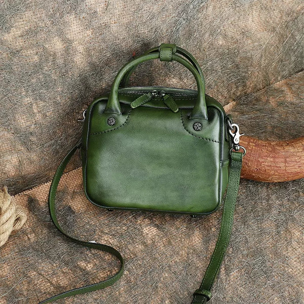 Vintage Womens Genuine Leather Shoulder Bags Small Handbags For Women Nice