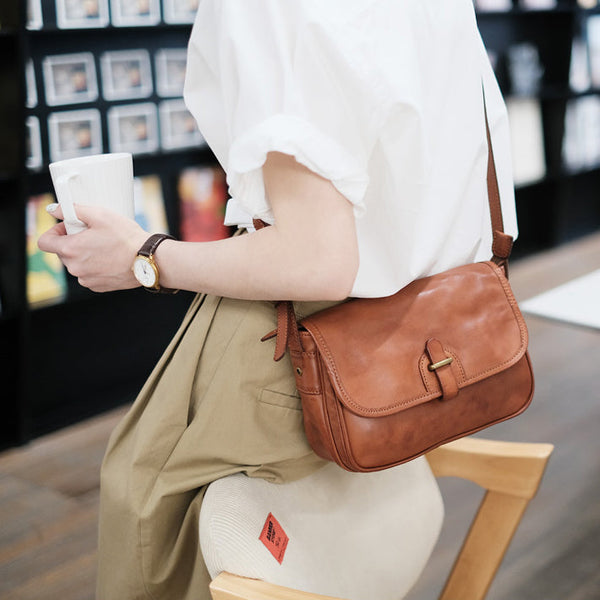 Vintage Womens Leather Shoulder Bag Crossbody Satchel Purses Beautiful