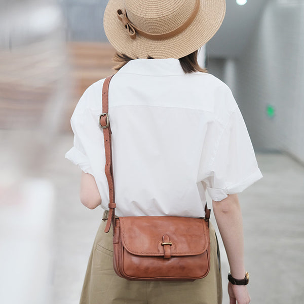 Vintage Womens Leather Shoulder Bag Crossbody Satchel Purses Casual