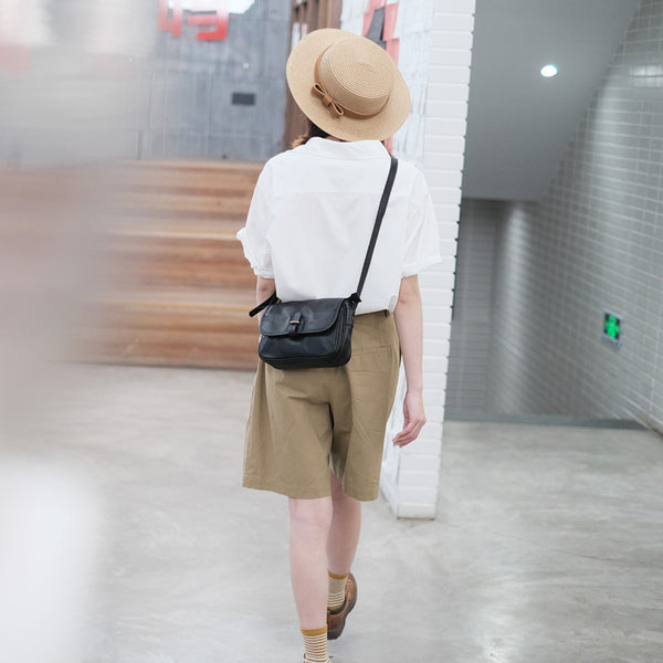 Vintage Womens Leather Shoulder Bag Crossbody Satchel Purses Classic