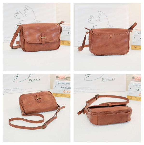 Vintage Womens Leather Shoulder Bag Crossbody Satchel Purses Cute