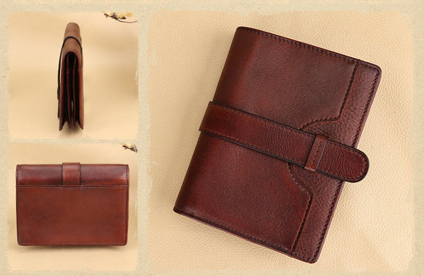 Vintage Womens Money Clip Wallet Leather Small Wallets For Women Classy