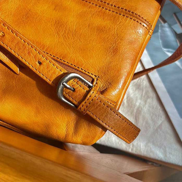 Vintage Womens Soft Leather Backpack Handbags Mini Leather Rucksack Durable