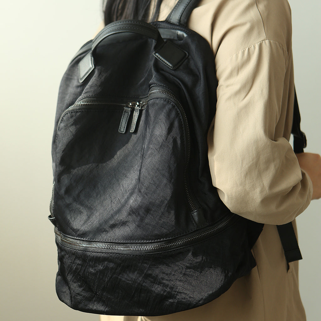 Women Lightweight Nylon Backpack Bag Minimalist Nylon Rucksack for Travel and Work Beautiful