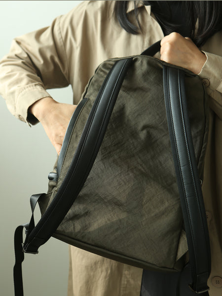 Women Lightweight Nylon Backpack Bag Minimalist Nylon Rucksack for Travel and Work Cool