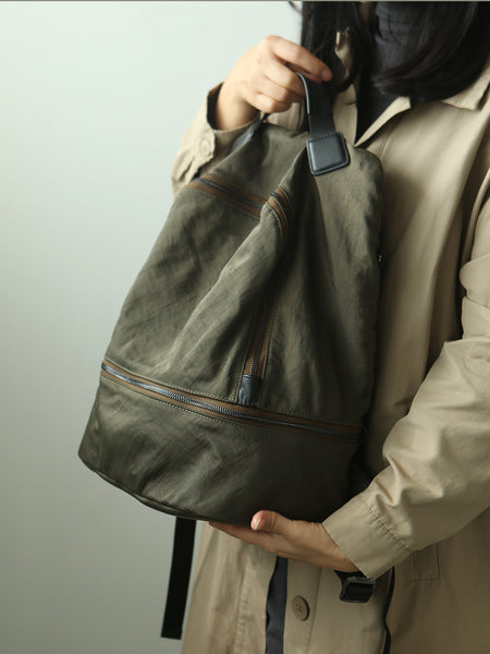 Women Lightweight Nylon Backpack Bag Minimalist Nylon Rucksack for Travel and Work Fashion