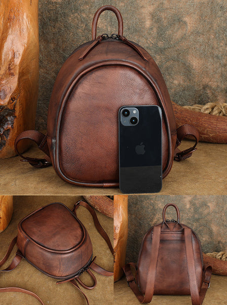 Women's Mini Leather Backpack Womens Rucksack Bag Classy