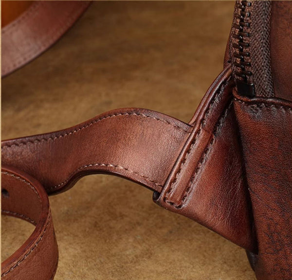 Women's Mini Leather Backpack Womens Rucksack Bag Details