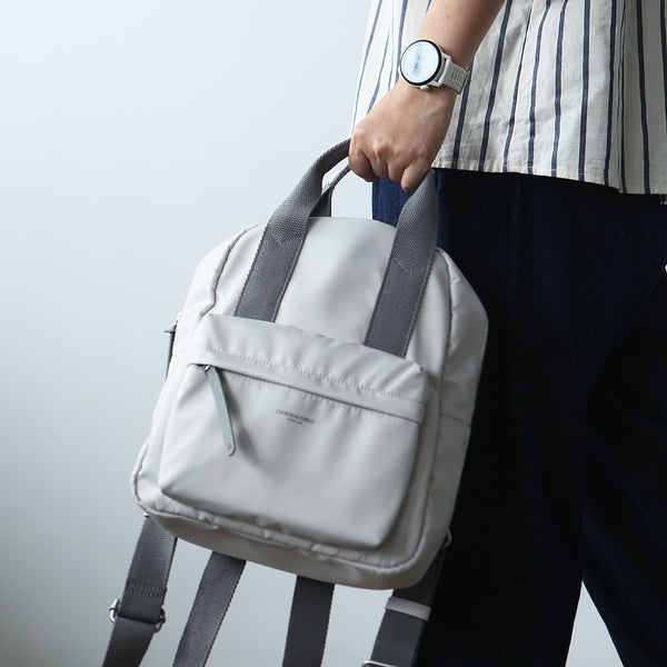 Women's Small Nylon Backpack Handbag Lightweight Nylon Rucksack Badass