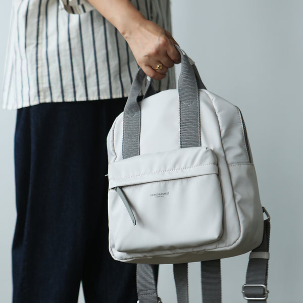 Women's Small Nylon Backpack Handbag Lightweight Nylon Rucksack Beautiful