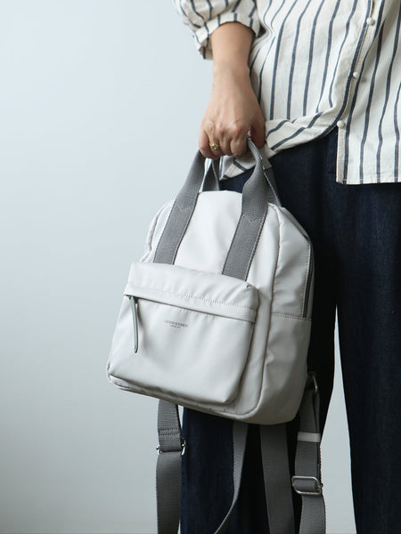 Women's Small Nylon Backpack Handbag Lightweight Nylon Rucksack Cute