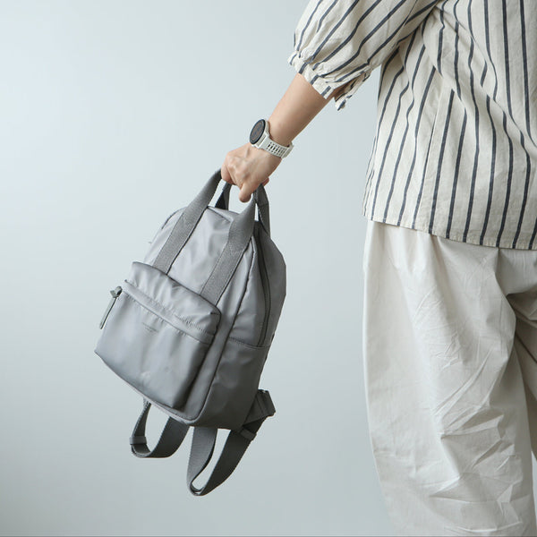 Women's Small Nylon Backpack Handbag Lightweight Nylon Rucksack Funky