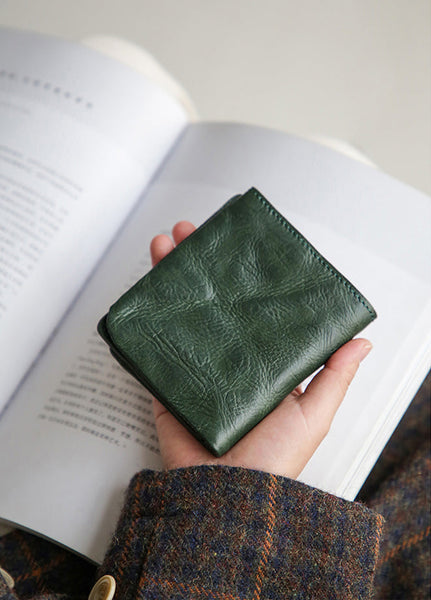 Women's Small Wallet With ID Window Genuine Leather Wallets For Ladies Fashion