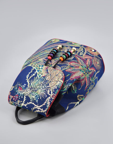 Womens Boho Canvas Backpack Purse Rucksack Bag Classy