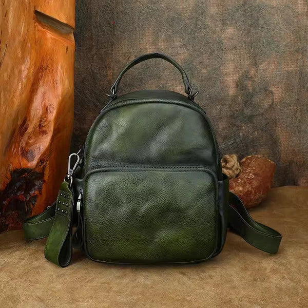 Womens Mini Leather Rucksack Shoulder Bag Leather Backpack Purse For Women Best