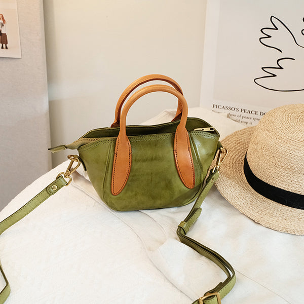 Womens Mini Leather Shoulder Bag Leather Crossbody Purse