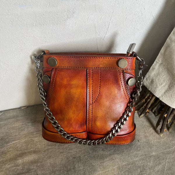 Womens Mini Side Bag Genuine Leather Crossbody Bags Chic