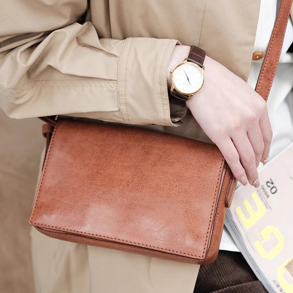 Womens Small Leather Shoulder Bag Crossbody Satchel Purses Affordable