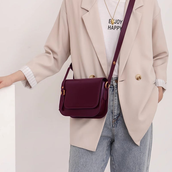 Womens Small Leather Shoulder Bag Genuine Leather Crossbody Bags