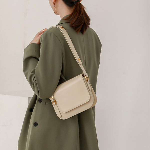 Womens Small Leather Shoulder Bag Genuine Leather Crossbody Bags Casual