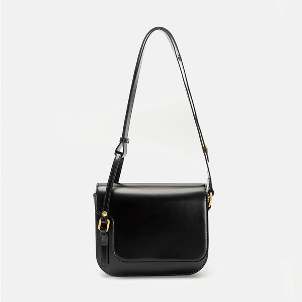 Womens Small Leather Shoulder Bag Genuine Leather Crossbody Bags Minimalist