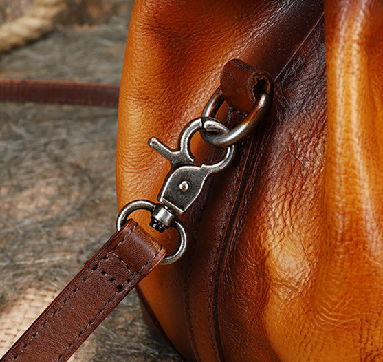Ladies Shoulder Bucket Bag Leather Crossbody Bag For Women