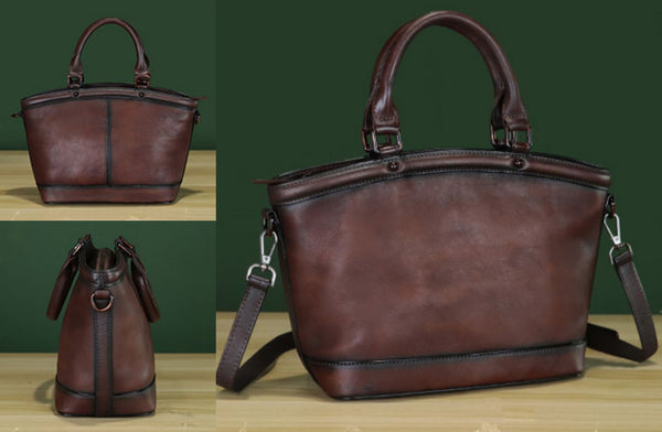 Womens Leather Shoulder Handbags Small Leather Crossbody Purse