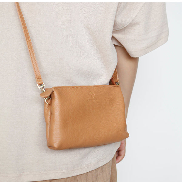Womens Trendy Shoulder Bags Genuine Leather Crossbody Bags Chic
