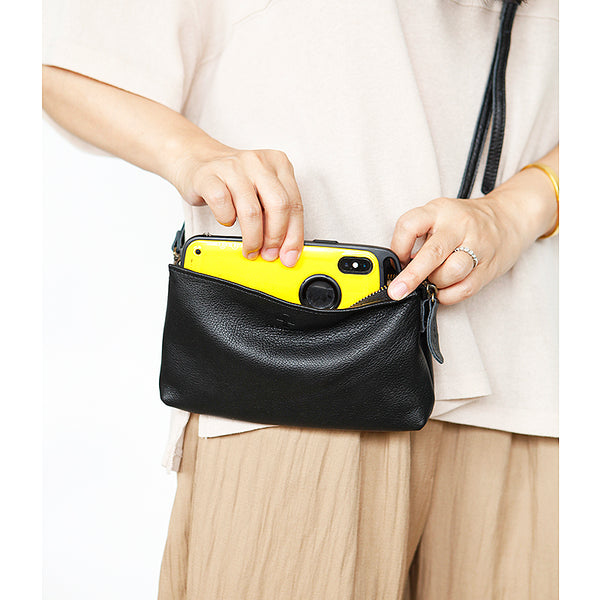 Womens Trendy Shoulder Bags Genuine Leather Crossbody Bags Minimalist