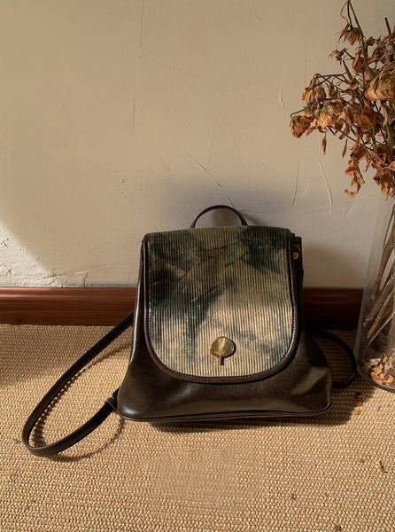 Womens Vagen Leather Backpack Purse Mini Knapsack Bag For Women Badass