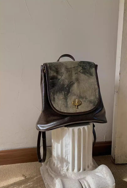 Womens Vagen Leather Backpack Purse Mini Knapsack Bag For Women Cool