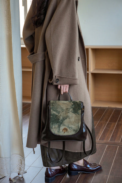 Womens Vagen Leather Backpack Purse Mini Knapsack Bag For Women Elegant