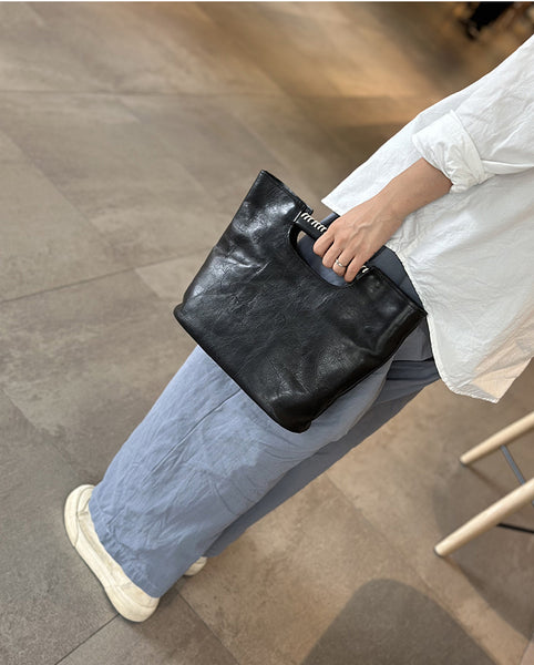 Womens Vintage Leather Satchel Purse Shoulder Bag with Top Handle Classy