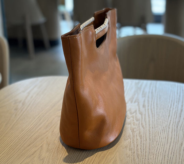 Womens Vintage Leather Satchel Purse Shoulder Bag with Top Handle Cowhide