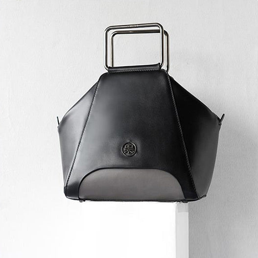 Ladies Designer Handbags Black Genuine Leather Handbags for Women